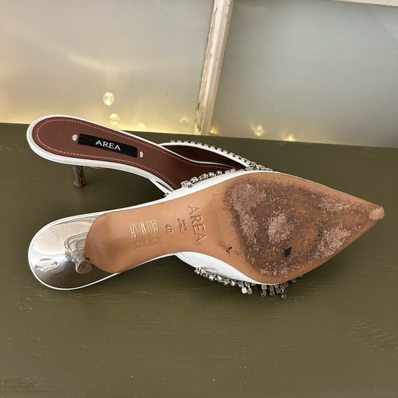 AREA Crystal Fringe Kitten Heel - Picture 4 of 4